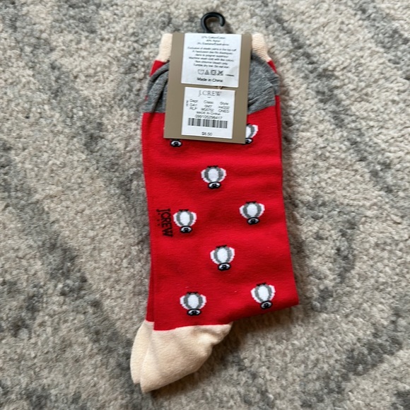 NWT J.Crew Trouser Socks with Penguins - Picture 2 of 2